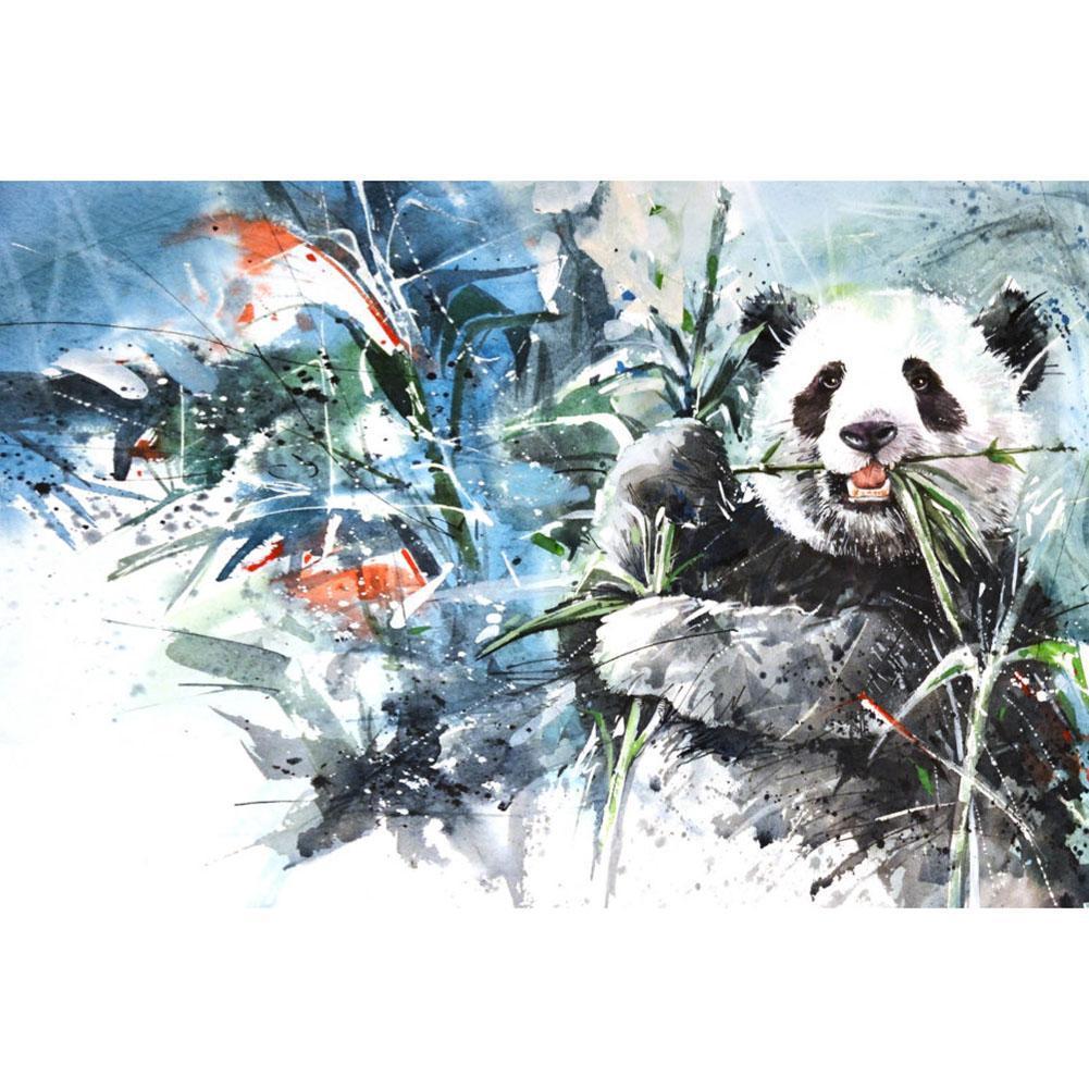 Panda - peinture en diamant complet - 40x30cm