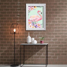 Charger l&#39;image dans la galerie, Oiseau rose - peinture complète de diamant - 40x30cm
