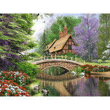 Charger l&#39;image dans la galerie, Paysage - peinture en diamant complet - 40x30cm
