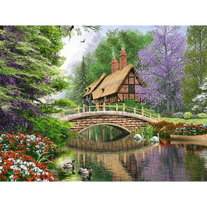 Paysage - peinture en diamant complet - 40x30cm