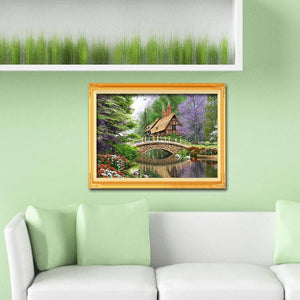 Paysage - peinture en diamant complet - 40x30cm