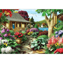 Charger l&#39;image dans la galerie, Paysage - peinture en diamant complet - 40x30cm
