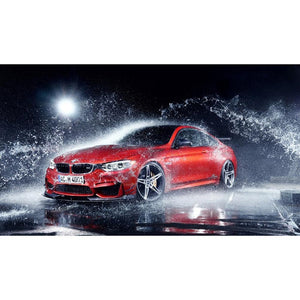 Voiture - peinture en diamant complet - 40x30cm