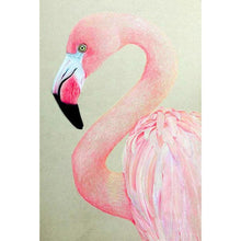 Charger l&#39;image dans la galerie, Oiseau rose - diamant rond complet - 30x40cm
