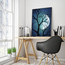 Charger l&#39;image dans la galerie, Lune - diamant plein rond - 30x40cm
