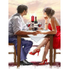 Charger l&#39;image dans la galerie, Réunion - diamant rond complet - 30x40cm
