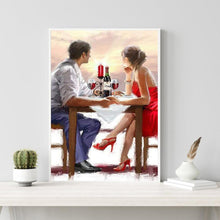 Charger l&#39;image dans la galerie, Réunion - diamant rond complet - 30x40cm
