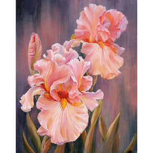 Fleur - diamant rond complet - 30x40cm
