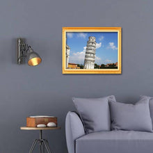 Charger l&#39;image dans la galerie, Tour penchée - diamant rond complet - 40x30cm
