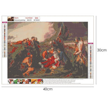 Charger l&#39;image dans la galerie, Père Noël - diamant rond complet - 40x30cm
