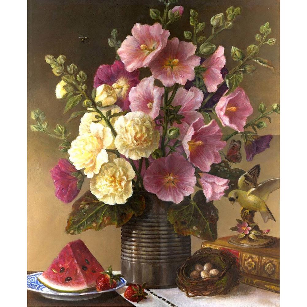 Fleur - peinture en diamant complet - 30x40cm