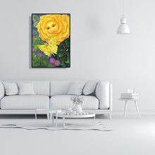 Charger l&#39;image dans la galerie, Fleur de papillon - diamant rond complet - 30x40cm
