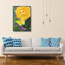 Charger l&#39;image dans la galerie, Fleur de papillon - diamant rond complet - 30x40cm
