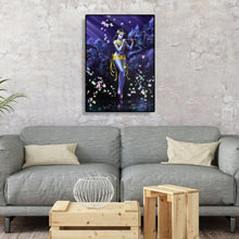 Charger l&#39;image dans la galerie, Papillon de fille - diamant rond complet - 30x40cm
