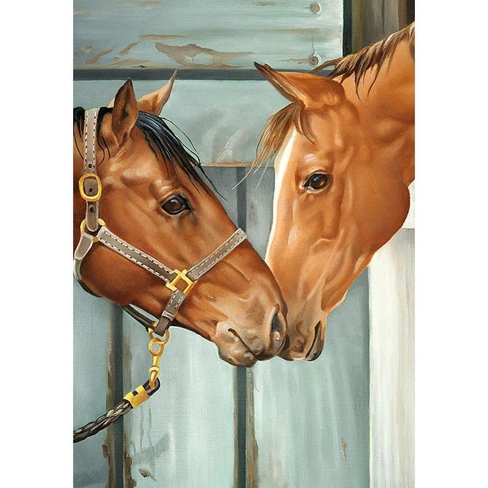 Cheval - peinture en diamant complet - 40x30cm