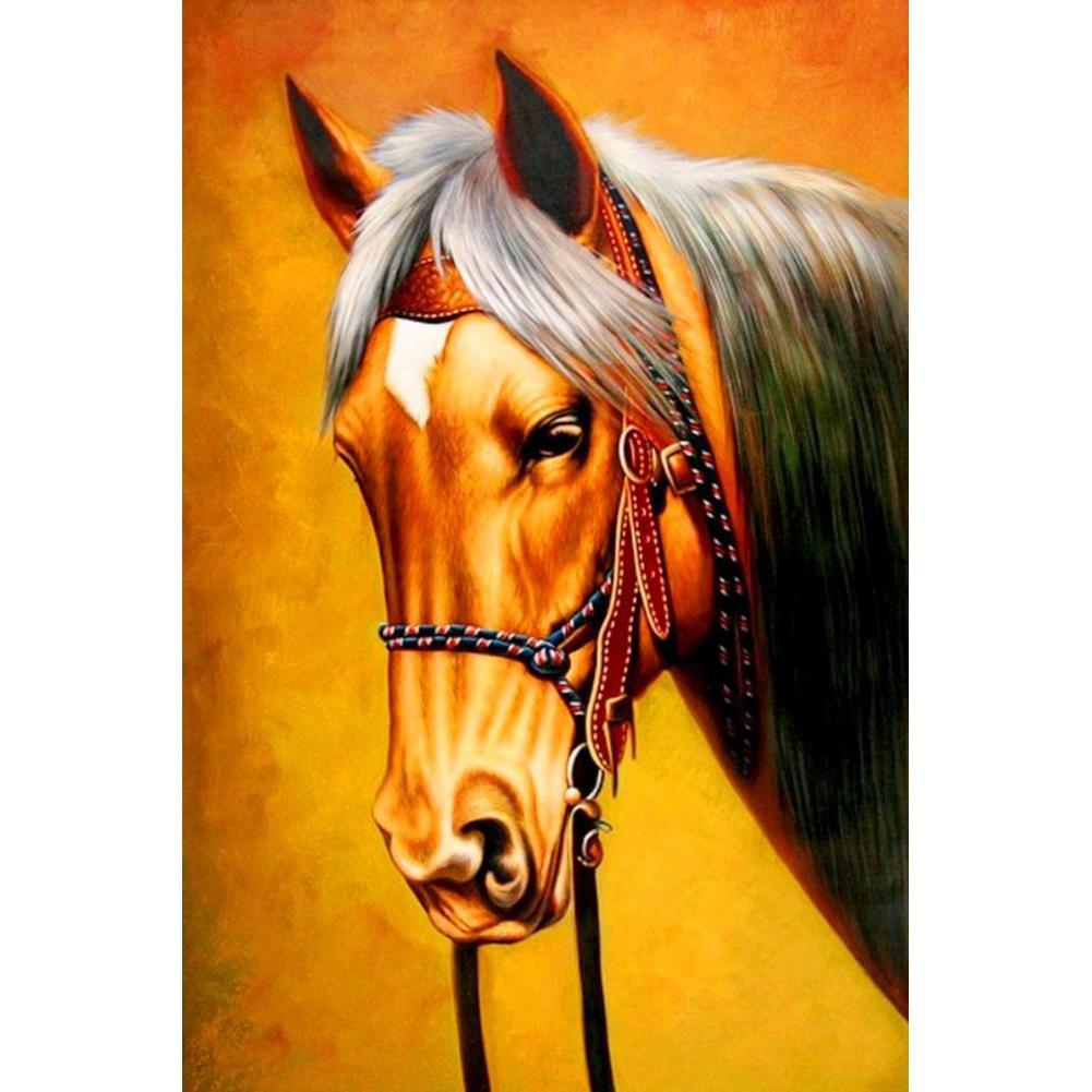 Cheval - peinture en diamant complet - 40x30cm
