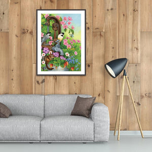 Oiseaux - peinture en diamant complet - 40x30cm