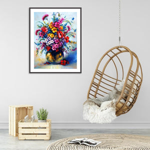 Fleur - peinture en diamant complet - 40x30cm