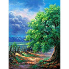 Charger l&#39;image dans la galerie, Arbre merveilleux - peinture en diamant complet - 25x30cm
