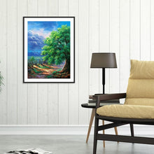 Charger l&#39;image dans la galerie, Arbre merveilleux - peinture en diamant complet - 25x30cm
