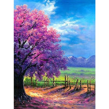 Charger l&#39;image dans la galerie, Arbre merveilleux - peinture en diamant complet - 25x30cm
