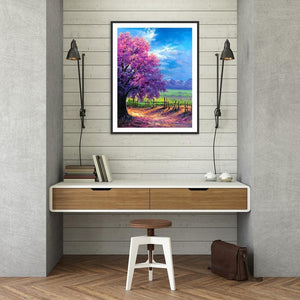 Arbre merveilleux - peinture en diamant complet - 25x30cm