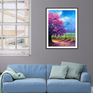 Arbre merveilleux - peinture en diamant complet - 25x30cm