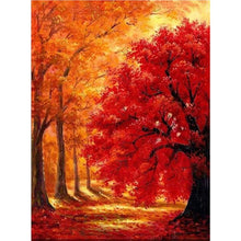 Charger l&#39;image dans la galerie, Arbre merveilleux - peinture en diamant complet - 25x30cm
