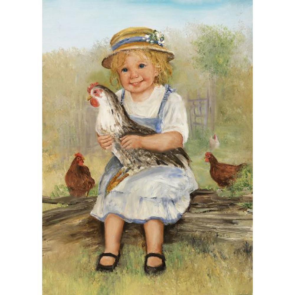 Bébé d’ange - peinture complète de diamant - 40x30cm