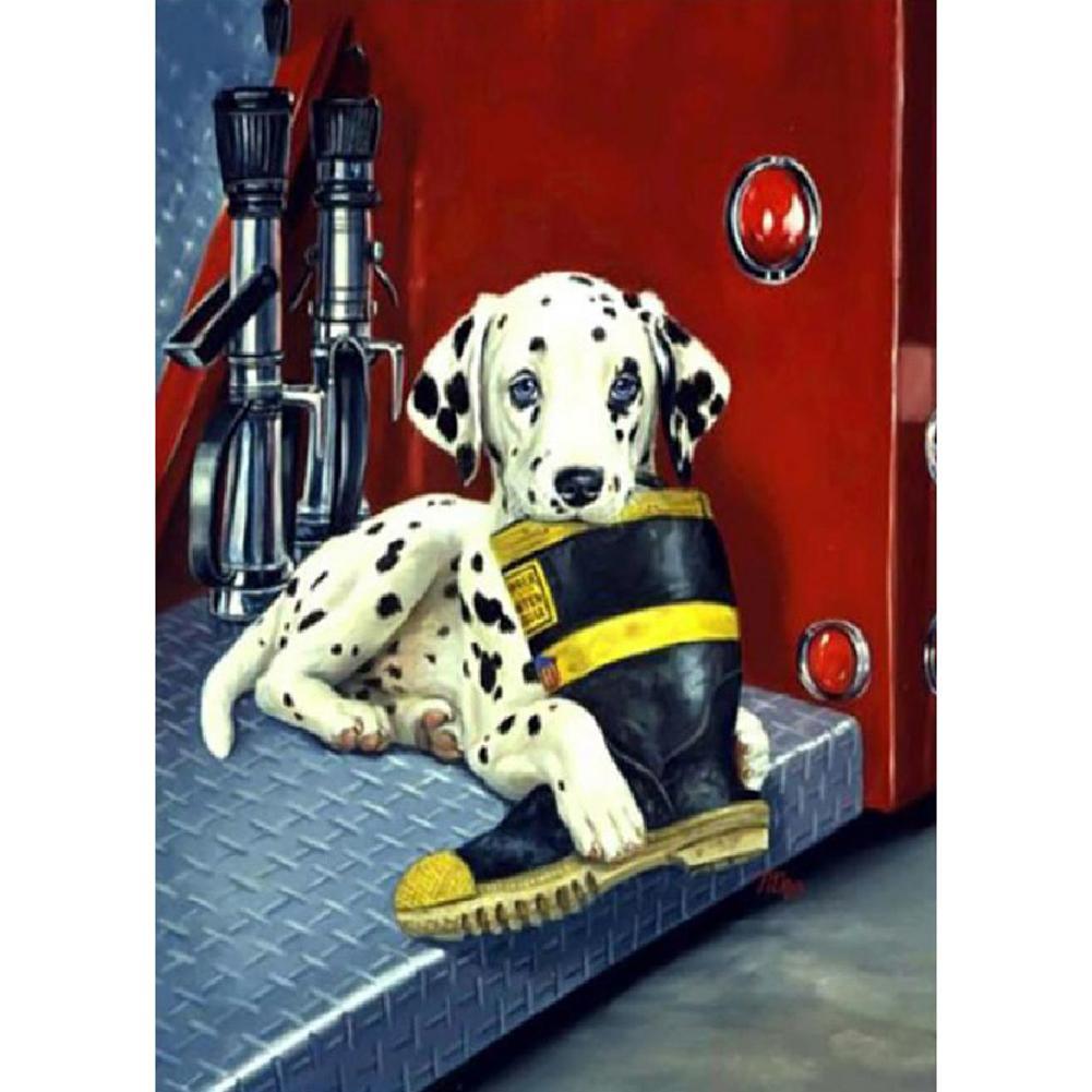 Chien - peinture en diamant complet - 40x30cm