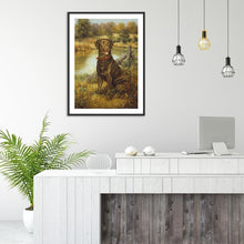 Charger l&#39;image dans la galerie, Chien - peinture en diamant complet - 40x30cm
