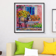 Charger l&#39;image dans la galerie, Fleurs d’âne - diamant rond complet - 30x30cm
