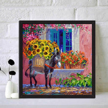 Charger l&#39;image dans la galerie, Fleurs d’âne - diamant rond complet - 30x30cm
