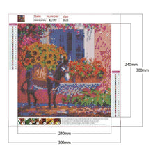 Charger l&#39;image dans la galerie, Fleurs d’âne - diamant rond complet - 30x30cm
