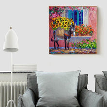 Charger l&#39;image dans la galerie, Fleurs d’âne - diamant rond complet - 30x30cm
