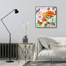 Charger l&#39;image dans la galerie, Fleurs - diamant rond complet - 30x30cm
