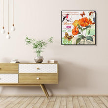 Charger l&#39;image dans la galerie, Fleurs - diamant rond complet - 30x30cm
