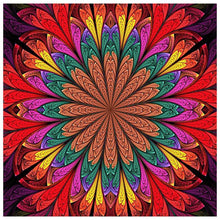 Charger l&#39;image dans la galerie, Fleurs fantastiques - diamant rond complet - 30x30cm
