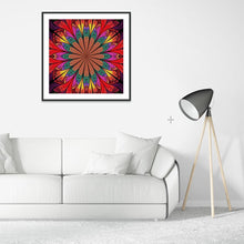 Charger l&#39;image dans la galerie, Fleurs fantastiques - diamant rond complet - 30x30cm
