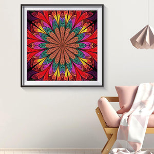 Fleurs fantastiques - diamant rond complet - 30x30cm