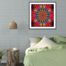 Charger l&#39;image dans la galerie, Fleurs fantastiques - diamant rond complet - 30x30cm
