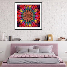 Charger l&#39;image dans la galerie, Fleurs fantastiques - diamant rond complet - 30x30cm
