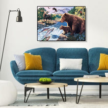 Charger l&#39;image dans la galerie, Animals world - diamant rond complet - 40x30cm
