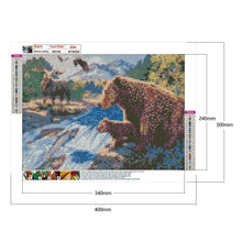 Charger l&#39;image dans la galerie, Animals world - diamant rond complet - 40x30cm
