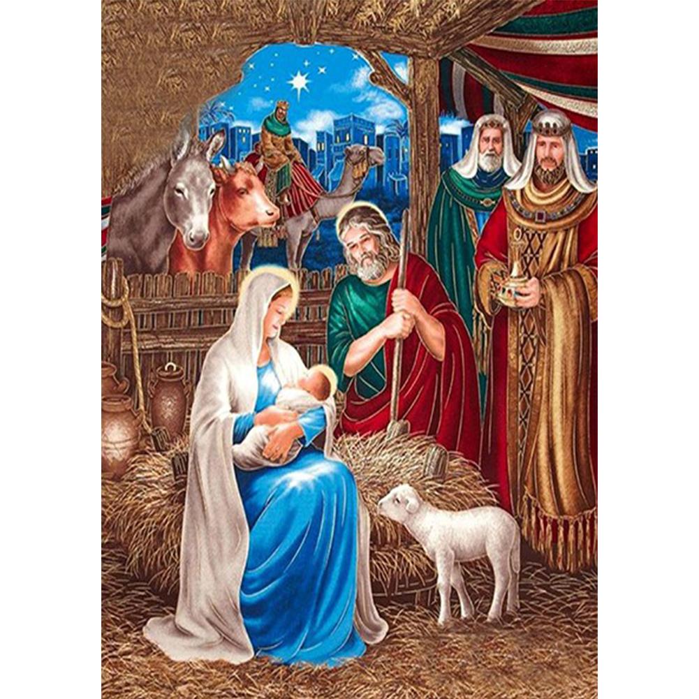 Religion - peinture en diamant complet - 30x40cm
