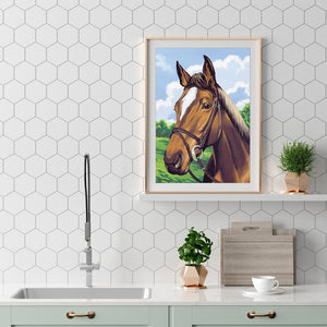 Cheval - peinture en diamant complet - 30x40cm