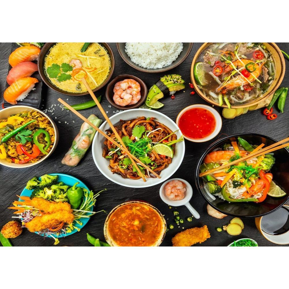 Nourriture - peinture complète de diamant - 40x30cm