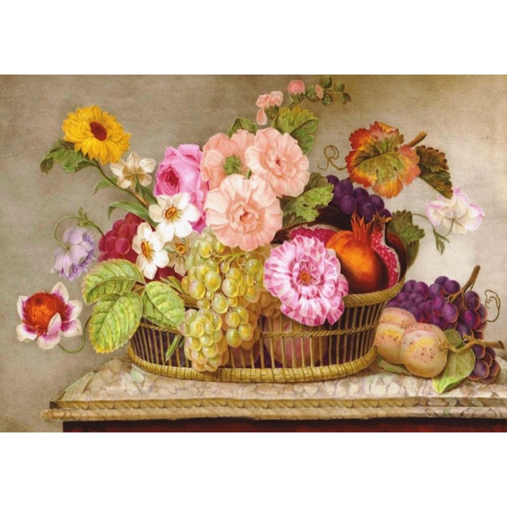 Fleur de fruit - peinture complète de diamant - 40x30cm