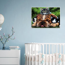Charger l&#39;image dans la galerie, Chat de chien - peinture complète de diamant - 40x30cm
