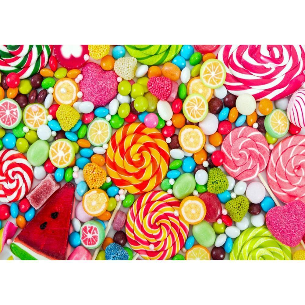 Bonbons - peinture en diamant complet - 40x30cm